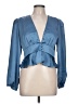 1.State 100% Polyester Blue 3/4 Sleeve Blouse Size L - photo 1