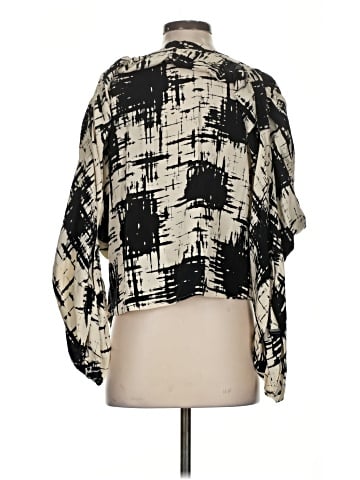 St. John 3/4 Sleeve Silk Top (view 2)