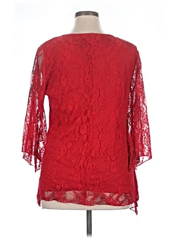 Brittany Black 3/4 Sleeve Blouse (view 2)