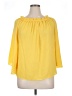 Milano Yellow 3/4 Sleeve Blouse Size XL - photo 1
