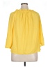 Milano Yellow 3/4 Sleeve Blouse Size XL - photo 2