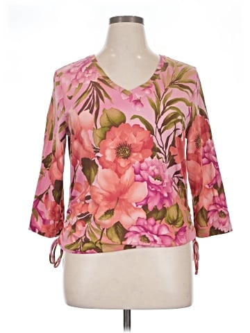 Caribbean Joe 3/4 Sleeve Blouse (view 1)