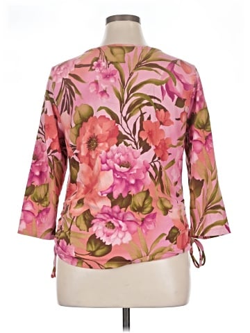 Caribbean Joe 3/4 Sleeve Blouse (view 2)