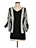 NY Collection Stripes Black Pullover Sweater Size S - photo 1