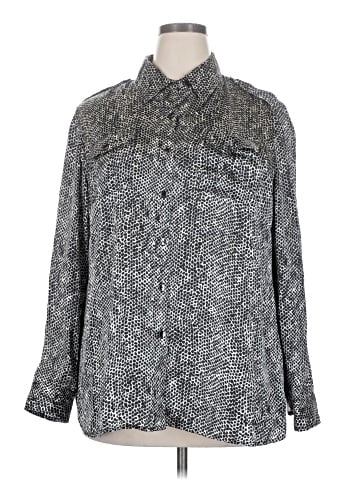 Jones New York Long Sleeve Blouse (view 1)