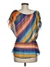 Julia Orange Tan Short Sleeve Blouse Size M - photo 2