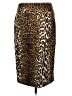 Grace Elements Animal Print Brown Casual Skirt Size 8 - photo 1