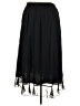 Old Navy 100% Polyester Solid Black Formal Skirt Size 2X - photo 2