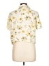 Primark 100% Viscose Floral Gold Short Sleeve Blouse Size L - photo 2
