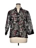 Ruby Rd. 100% Polyester Floral Black 3/4 Sleeve Blouse Size 14 - photo 1