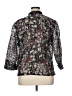Ruby Rd. 100% Polyester Floral Black 3/4 Sleeve Blouse Size 14 - photo 2