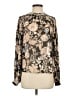 Sézane Floral Gold Brown Long Sleeve Blouse Size EU (FR) 34 / US 2 - photo 1