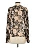 Sézane Floral Gold Brown Long Sleeve Blouse Size EU (FR) 34 / US 2 - photo 2