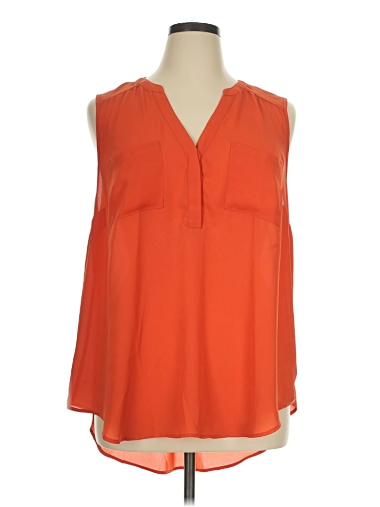 Pre-owned Torrid Sleeveless Blouse In Orange