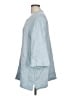Lands' End 100% Linen Blue 3/4 Sleeve Blouse Size L (petite) - photo 5