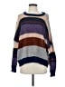 Kerisma Color Block Purple Pullover Sweater Size S - photo 1