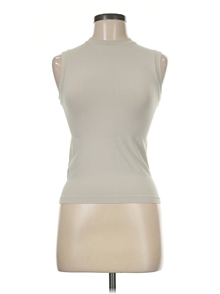Pre-owned Yogalicious Sleeveless T-shirt In Gray