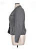 Signature by Larry Levine 100% Polyester Chevron-herringbone Gray Blazer Size 14 - photo 5