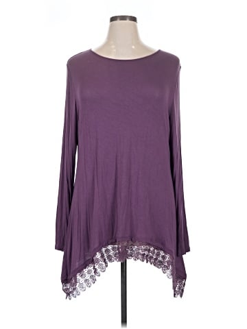 LOGO by Lori Goldstein Long Sleeve Blouse (view 1)