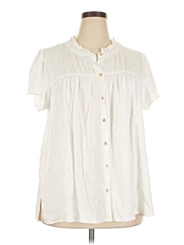 Rose + Olive Short Sleeve Blouse (view 1)