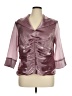 Xscape Solid Pink Long Sleeve Blouse Size 14 - photo 1