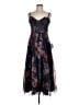 Lulus 100% Polyester Floral Blue Black Cocktail Dress Size M - photo 1