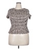 Sugarlips Silver Short Sleeve Top Size 2X - photo 1