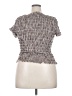 Sugarlips Silver Short Sleeve Top Size 2X - photo 2