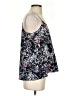 Willi Smith 100% Polyester Black Blue Sleeveless Blouse Size S - photo 4