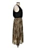 Everly Animal Print Brown Black Cocktail Dress Size S (estimated) - photo 4