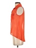 Timing 100% Polyester Orange Sleeveless Blouse Size S - photo 5