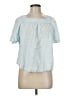 Universal Thread 100% Lyocell Blue Short Sleeve Blouse Size M - photo 1