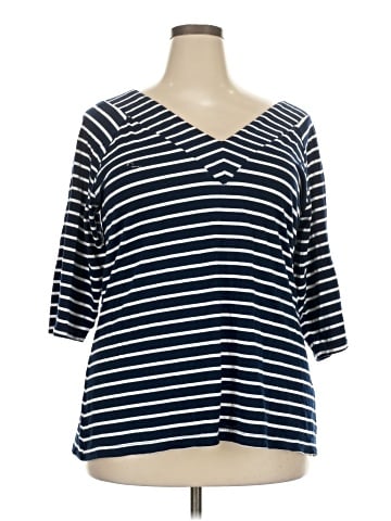 City Chic 3/4 Sleeve T-Shirt (view 1)