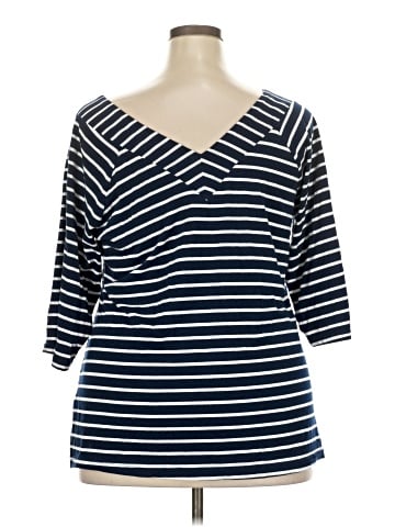 City Chic 3/4 Sleeve T-Shirt (view 2)