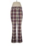 Lands' End Plaid Brown Casual Pants Size 12 - photo 1