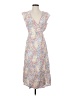 Gap 100% Polyester Print Multi Color Ivory Casual Dress Size 2 Petite - photo 1