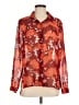 CAbi Orange Long Sleeve Button-Down Shirt Size M - photo 1