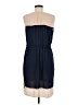 Zara Basic Solid Blue Casual Dress Size M - photo 2