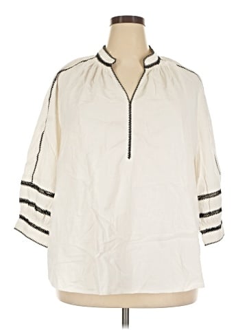 Purejill 3/4 Sleeve Blouse (view 1)