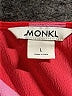 Monki 100% Polyester Print Red Casual Dress Size L - photo 7