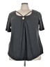 BLOOMCHIC Gray Short Sleeve T-Shirt Size 22 - photo 1