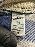 Carter's 100% Polyester Checkered-gingham Blue Long Sleeve Button-Down Shirt Size 2T - photo 3