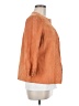 Sigrid Olsen 100% Leather Orange Kimono Size M - photo 4