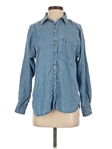 Ann Taylor LOFT Long Sleeve Button-Down Shirt (view 1)