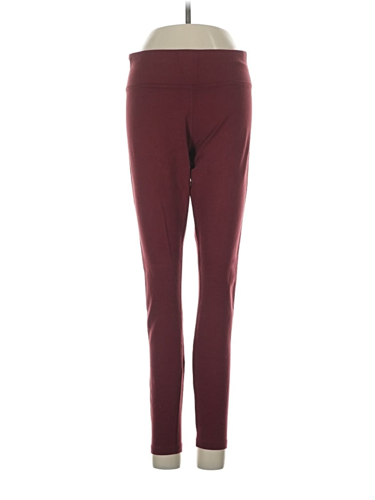 Pre-owned Pact Active Pants In Burgundy