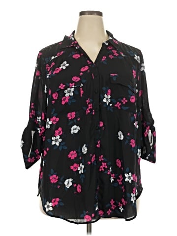 Torrid 3/4 Sleeve Blouse (view 1)