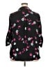 Torrid 100% Polyester Floral Black 3/4 Sleeve Blouse Size 2X Plus (2) - photo 2