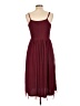 Bongo 100% Polyester Stars Burgundy Cocktail Dress Size L - photo 2