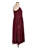 Bongo 100% Polyester Stars Burgundy Cocktail Dress Size L - photo 4