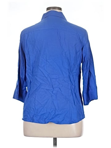 Joanna 3/4 Sleeve Button-Down Shirt (view 2)